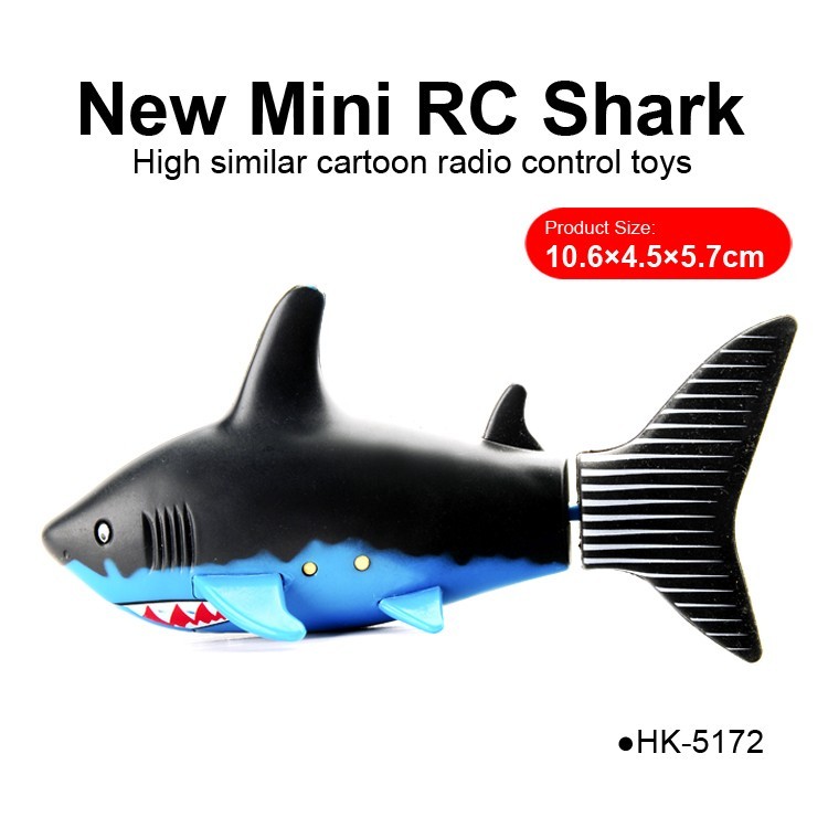 New Mini RC Shark high similar cartoon RC fish toys animals for sales HK-5172-1