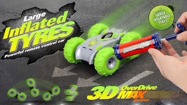 Wholesales 3D overdrive RC Car with big inflated tyres HK-TV2895-7