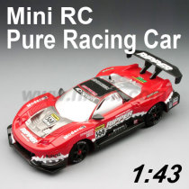1:43 Scale RC Mini Pure Racing Desing Premium Quality With LEDs Light (HK-TV9005)