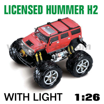 1:26 Scale Licensed Hummer H2 With LED lights and 4 colors (HK-TV8058B)
