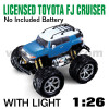 1:26 Scale Licensed TOYOTA FJ CRUISER With LED lights and 4 colors (HK-TV8059D)