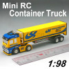 Mini 1:98 Scale RC Container Truck With Four Color Design (HK-TV7008B)