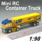 Mini 1:98 Scale RC Container Truck With Four Color Design (HK-TV7008B)