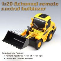 1:20 scale 6CH rc bulldozer/engineering rc toys/remote control bulldozer