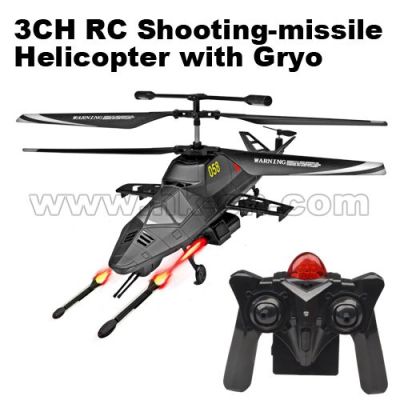 Missile shooting real life rc helicopter