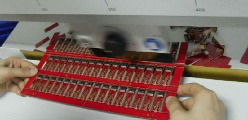Máquina de separación de PCB móvil de hoja circular