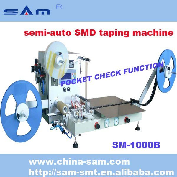 SM-1000C Semi auto tipo cinta SMD y máquina de carrete