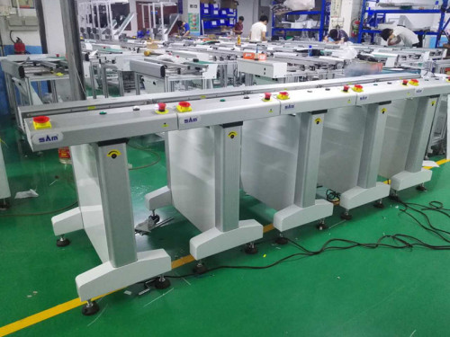 China El mejor transportador de correa plano del transportador de la inspección del PWB de la calidad el 0.5Mt para la cadena de montaje de SMT