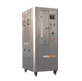 Máquina de limpieza de plantilla neumática (gabinete de acero inoxidable)