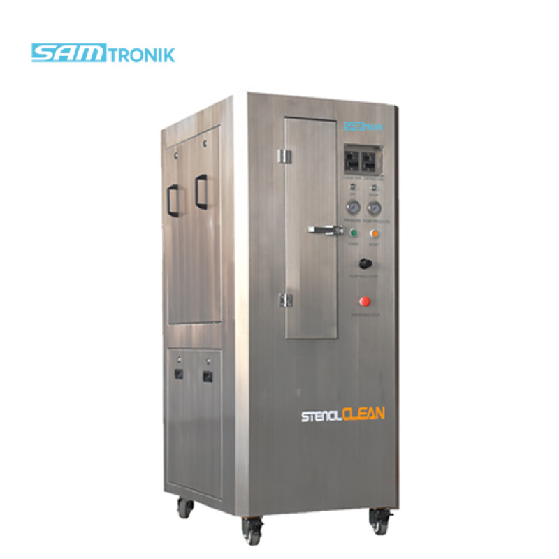 Pneumatic stencil cleaning machine (stainless steel cabinet )