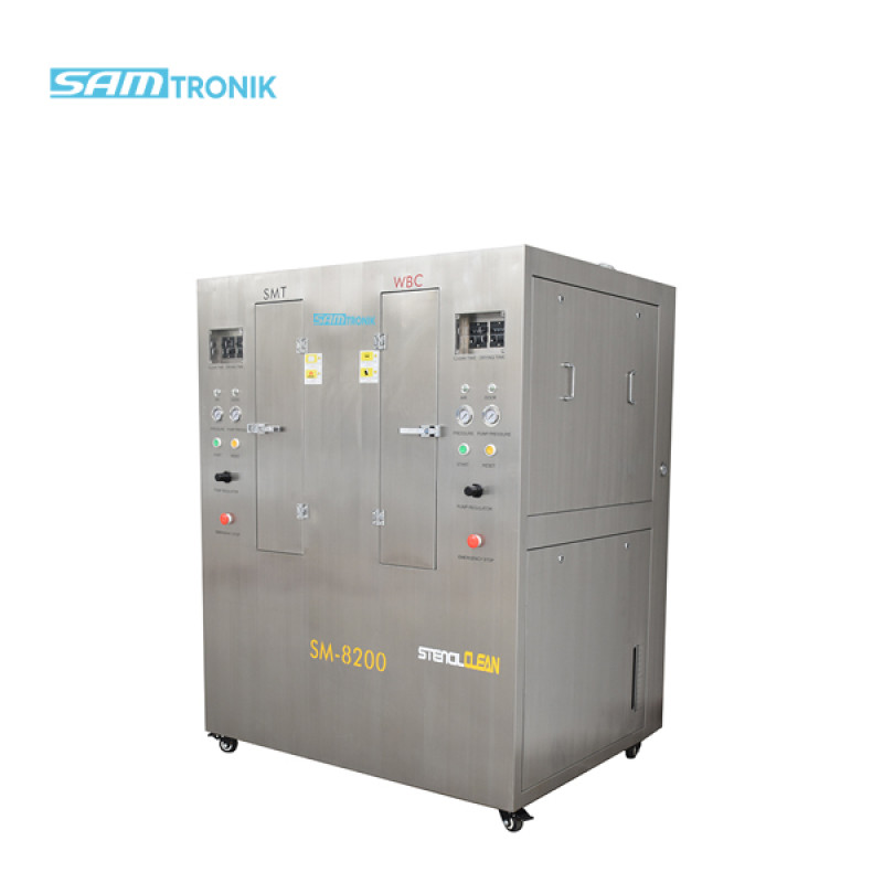 Stainless steel Double tank Pneumatic Stencil Cleaning machine for SMT and WBC stencils