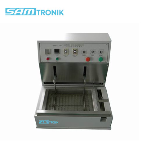 Semi automatic dip soldering machine