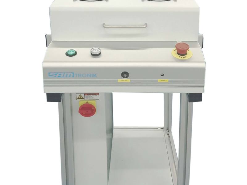 PCB inspection conveyor with cooling fan, 1000 by 876 by 1056 mm