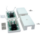 超5类RJ45桌上盒（含PCB）JC-2108