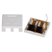 Cat5E & Cat6 PCB Tooless 110IDC Surface Mount Boxes