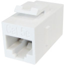 CAT 5E Inline Coupler, Unshielded, Snap-In w/Keystone Latch