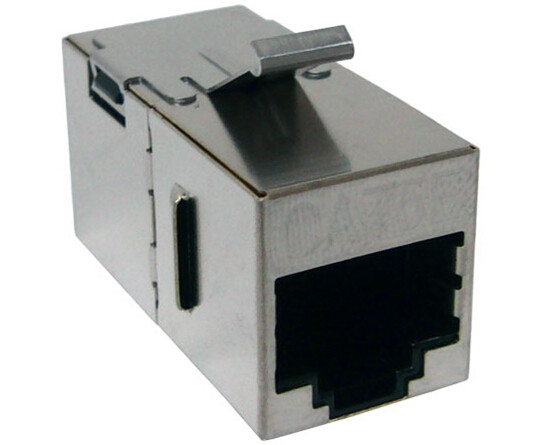 CAT 5E Shielded Keystone Coupler, Snap-In