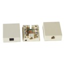 RJ11 Modular Single Port Surface Mount Box