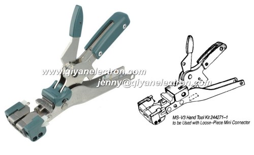 ms-v3 244271-1 AMP Picabond hand Crimp Tool Wide Handle VS-3 Picabond Ratchet Crimper