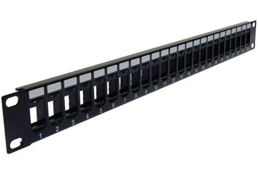 Blank High Density Patch Panel 24-Port for keystone jack