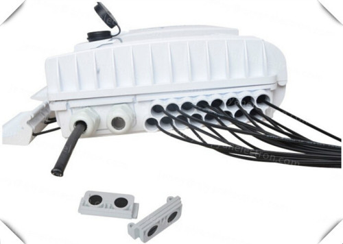 Outdoor fiber optic PLC Splitter plastic Distribution Box 16 Core for FTTH