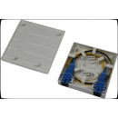 Mini plastic 1/2/4 Core SC LC Ftth/Fttx Fiber Termination Box Wall Mount FTB-86