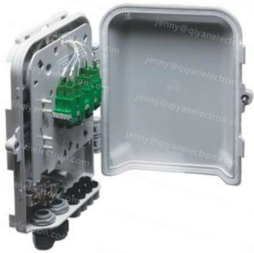 8-Port Wall or Pole Mountable Outdoor Waterproof plastic Fiber Optic Distribution Box