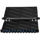 1U Drawer-type Rack Mount Fiber Patch Panel Preloaded FC, SC, ST and LC Connectors
