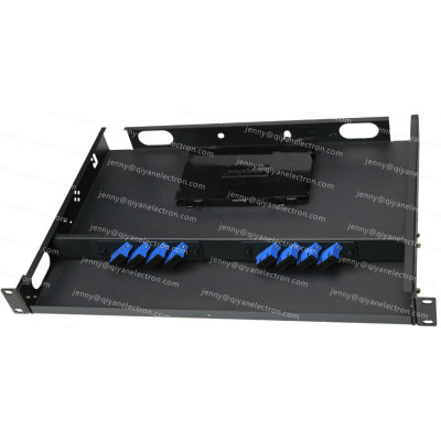Metal Fixed Rack Mount Patch Panel with Removable front-top cover