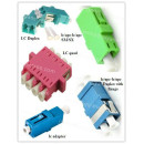LC Simplex/Duplex/ Quad Plastic/Metal Fiber Optic Adapter/hybrid adapters