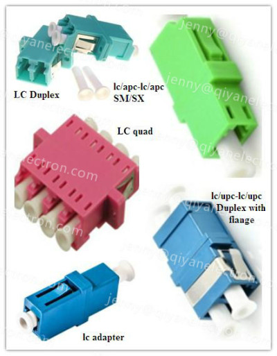 LC Simplex/Duplex/ Quad Plastic/Metal Fiber Optic Adapter/hybrid adapters