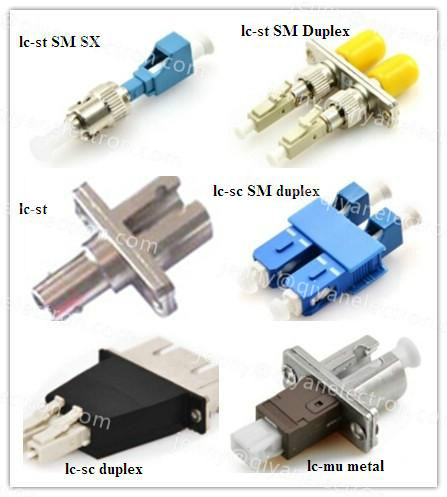LC Simplex/Duplex/ Quad Plastic/Metal Fiber Optic Adapter/hybrid adapters