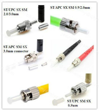 MU/PC/UPC Singlemode/multimode simplex ø0.9/2.0/3.0mm Fiber Optic Connector