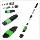 MTP/MPO Fiber Optic Connector Male and female for 4,8,12,24 fiber ribbons with angled/flat performance