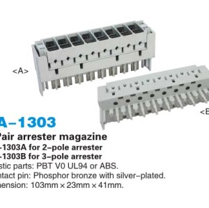 8 pair  arrester magazine/over-voltage protection magazine                        JA-1303