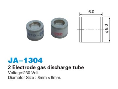 2 Electrode gas discharge tube 8x6mm                          JA-1304