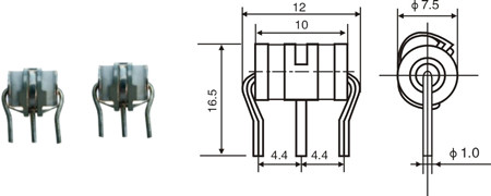 3 tubes à décharge de gaz Electrode JA-1306