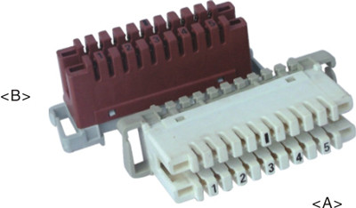 5 pair LSA connection module                     JA-1006C