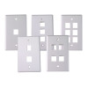 Single-gang wallplate/faceplate
