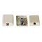 RJ11 Pouyet Type Surface Mount Box with toolless gel filled jack