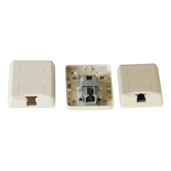 RJ11 Pouyet Type Surface Mount Box with toolless gel filled jack