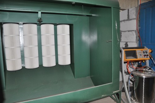 Cabinas para aplicación de pintura en polvo