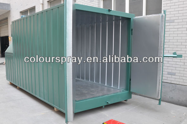 manual powder coating spray booth