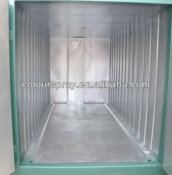 manual powder coating spray booth