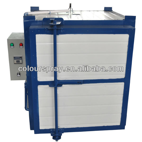 Aluminum powder coating system curing gas Oven