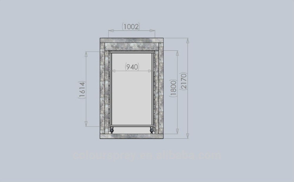 MINI manual powder paint coating curing oven