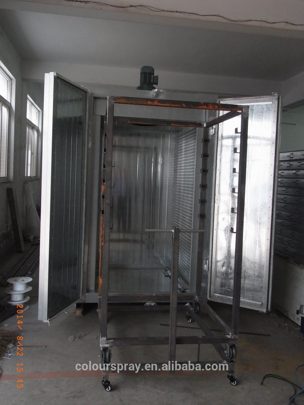 MINI manual powder paint coating curing oven