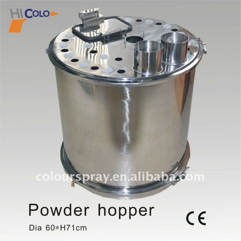 stainless material powder coating hopper