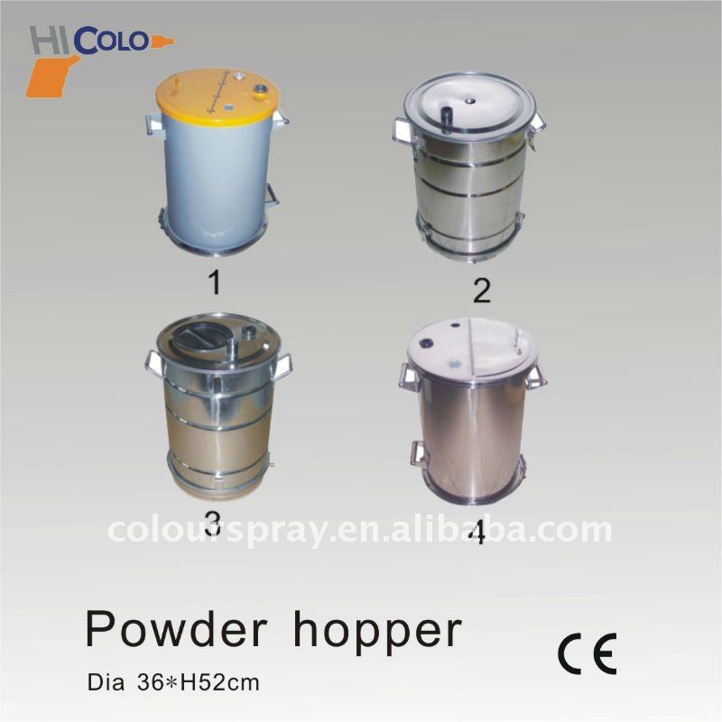 stainless material powder coating hopper