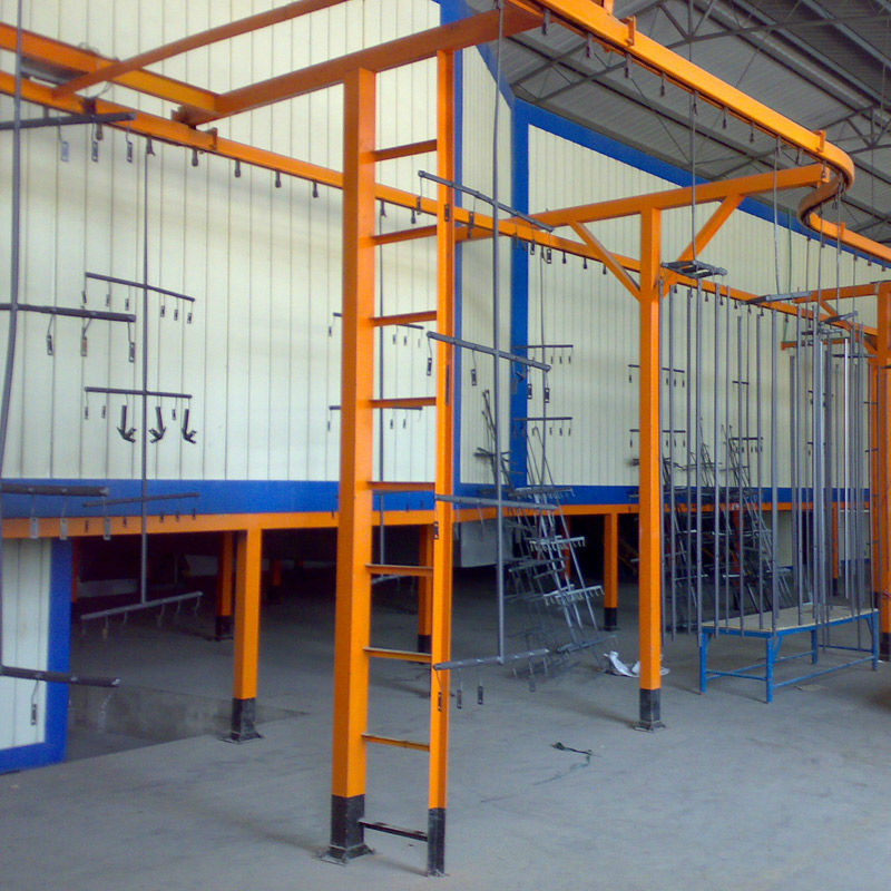 automatic powder coating spray booth